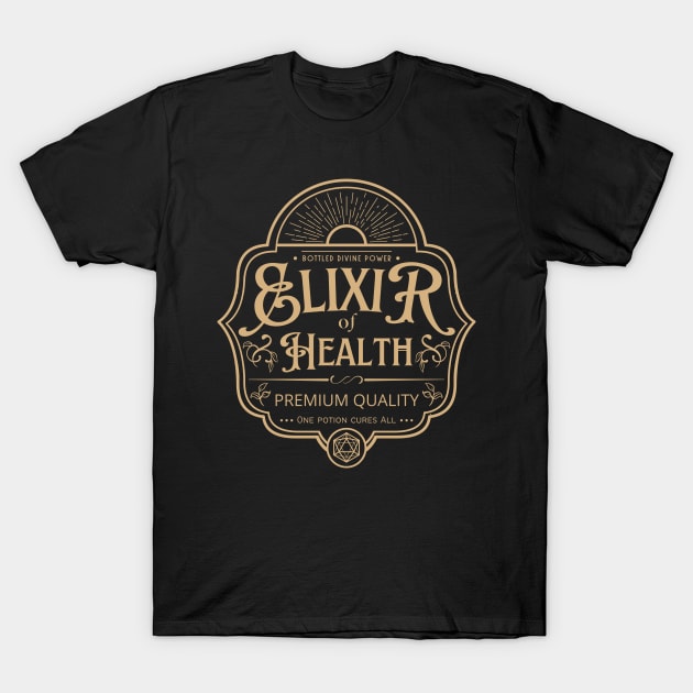 Elixir of Health: Gold Version T-Shirt by Milmino